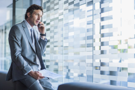 Businessman on phone