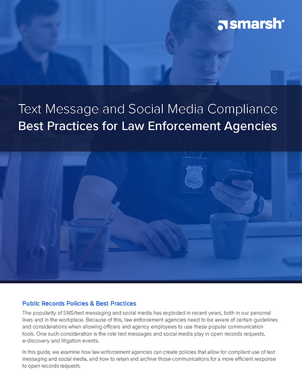 GD Text Message Social Media Compliance Law Enforcement thb