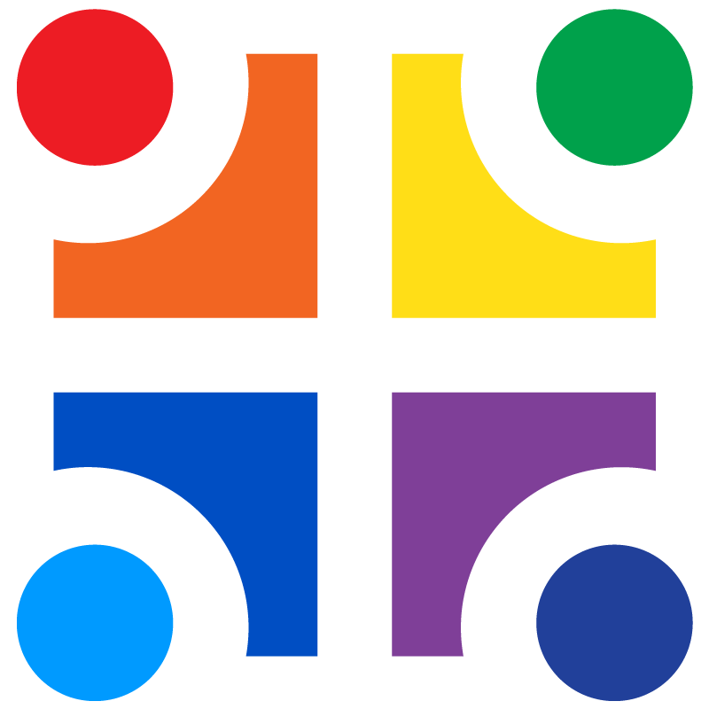 IAC logo rainbow square
