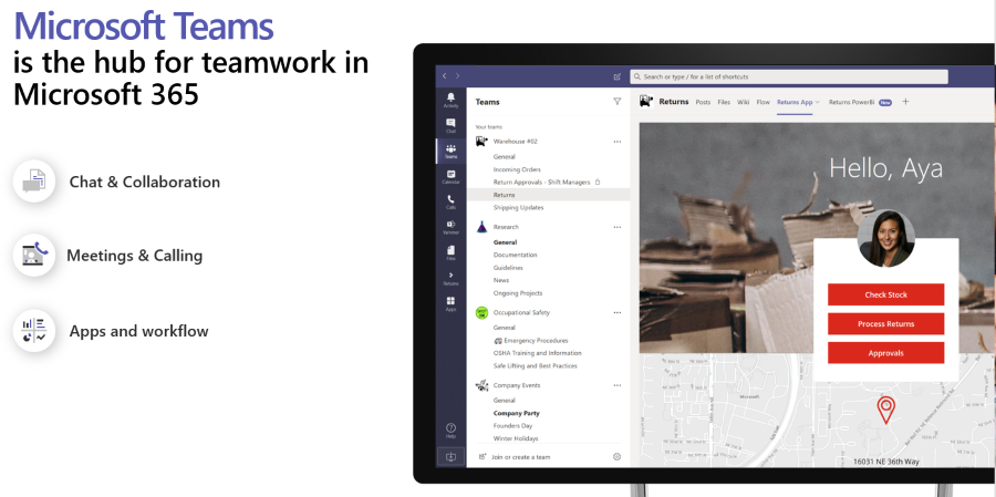 Microsoft Teams Hub for Teamwork in Office 365