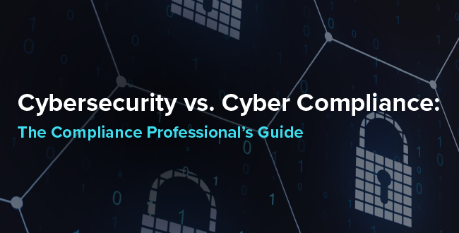 cybersecurity vs cyber compliance promos 650x330