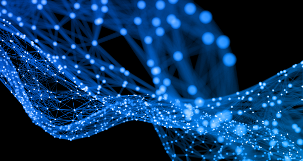 data points fiber optics network connected blue featured img