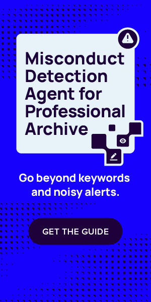 misconduct detection agent promo graphic side bar