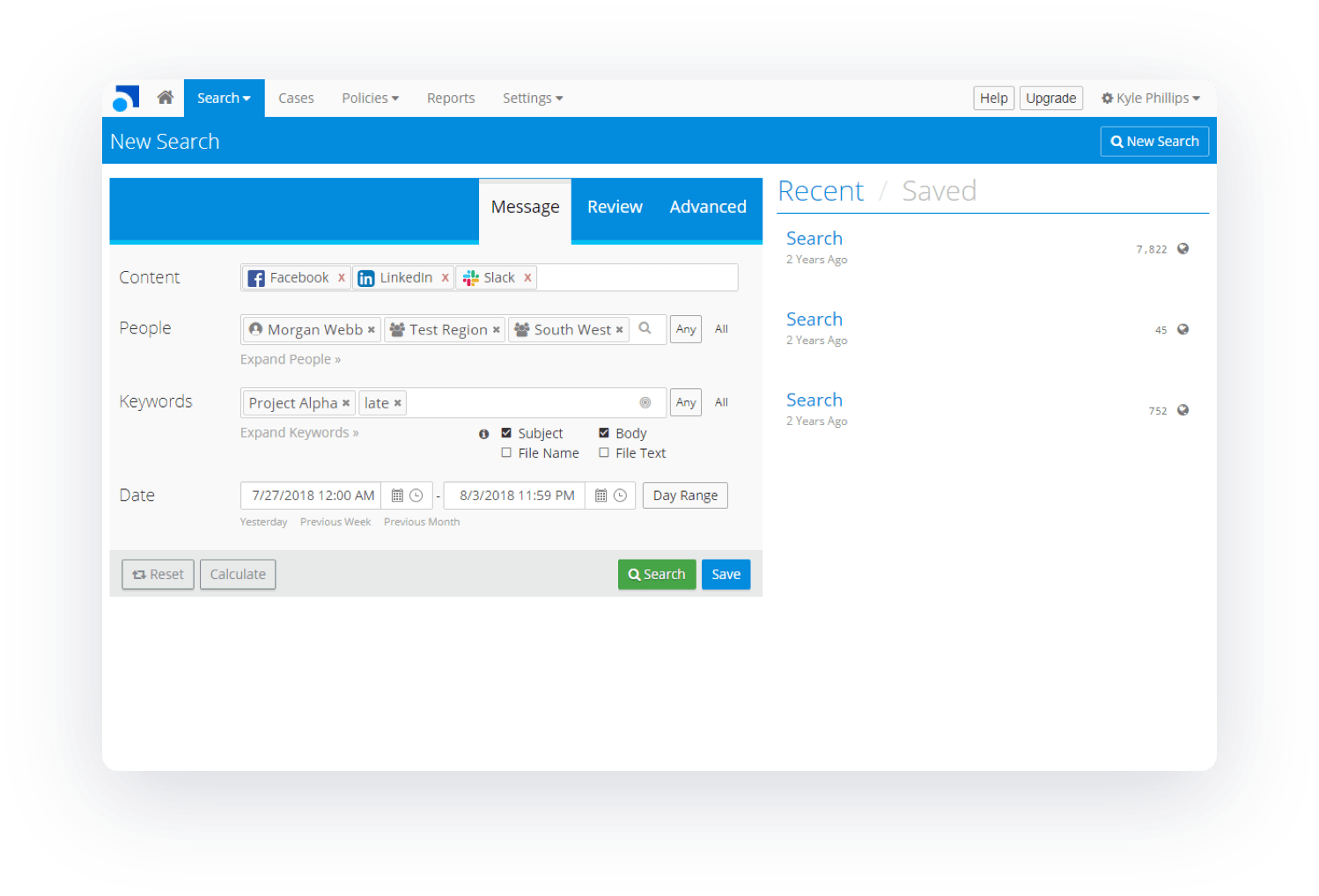 professional archive screenshot