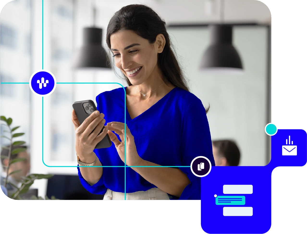 wiw mobile and text messaging hero